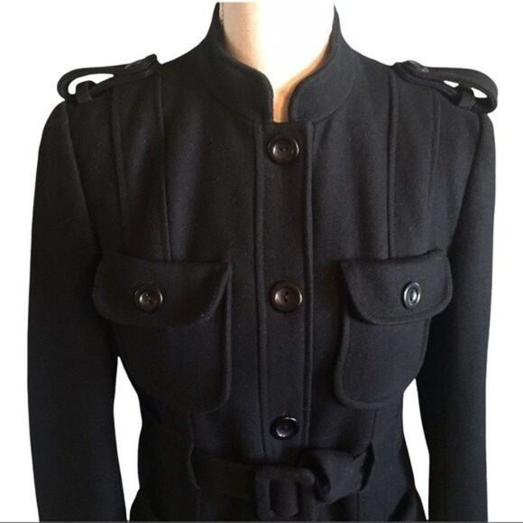 French Connection Belted Wool Coat - Picture 1 of 10